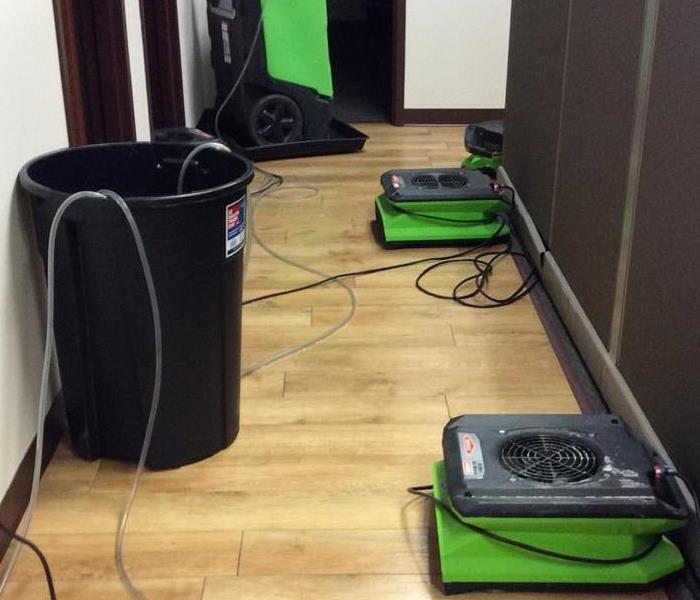 Drying equipment in office space