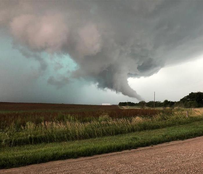 Tornado-producing storm system in Central South Dakota