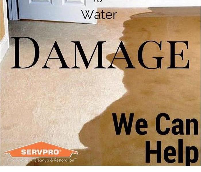 SERVPRO water damage image