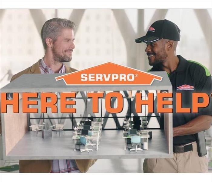 SERVPRO employee and client