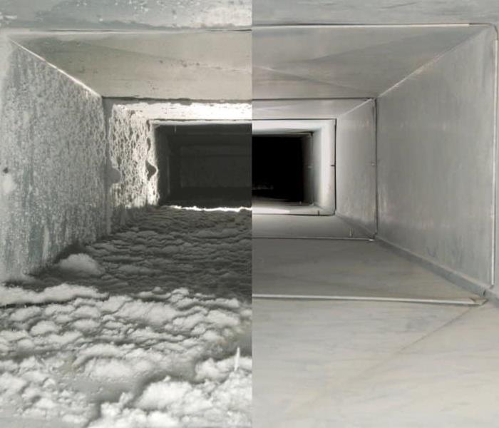 Moldy Vent before and after treament
