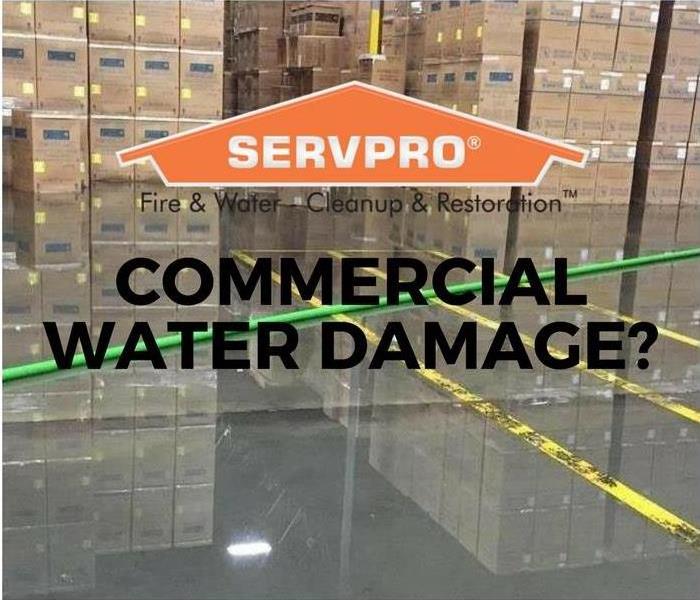 Servpro commercial water damage image